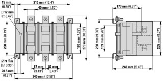 Выключатель-разъединитель-предохранитель, плавкая вставка DIN, типоразмер 3, 3Р, 400А