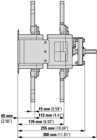 DMV-3150A 3P+N + Ось 300mm + K6D Серая