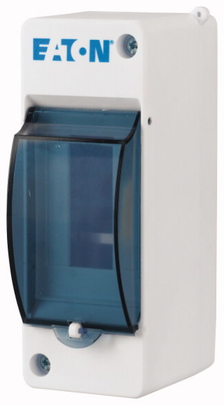 Компактный пластиковый кожух, IP30, 2 модуля, прозрачная дверца