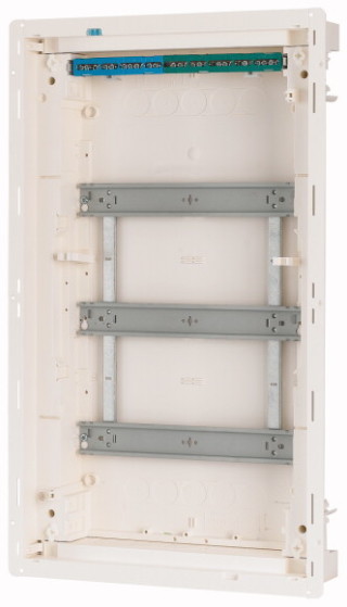 Компактный щит, встраиваемое исполнение (полые стены), 3 ряда, 36 модулей, белая пластиковая дверь
