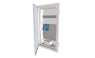 Компактный щит медиа, встраиваемое исполнение (полые стены), 3 ряда, 36 модулей, белая пластиковая дверь