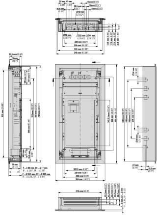 Компактный щит медиа, встраиваемое исполнение (полые стены), 4 ряда, 48 модулей, стальная дверь