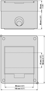 Компактный щит навесного исполнения, 1ряд, 5 модулей, прозрачная дверь, пластик
