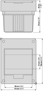 Компактный щит встроенного исполнения, 1ряд, 5 модулей, прозрачная дверь, пластик
