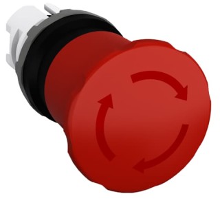 Кнопка двойная MPD6-11B (белая/черная) непрозрачная черная линза с текстом (I/O)