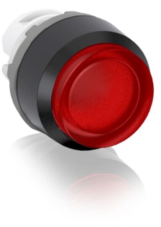 Кнопка двойная MPD12-11R (зеленая/красная-выступающая) красная выступающая линза без текста