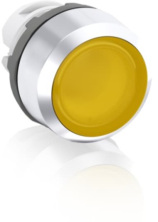 Кнопка двойная MPD17-11Y (белая/черная-выступающая) желтая линза с текстом (I/O)