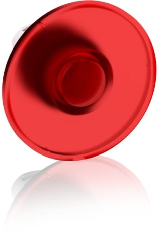 Кнопка MPMT3-11R ГРИБОК красная (только корпус) с подсветкой с усиленной фиксацией 40мм отпускание поворотом