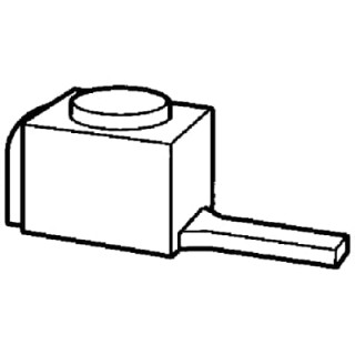 Переходник штыр.прям.6-50мм2 Ast 50/15S