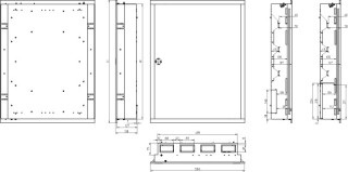 Распределительный шкаф, IP30, металл, 2 ряда, 48 модулей