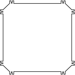 Монтажная панель , оцинкованная сталь, D = 3 мм , для корпусов- CI45