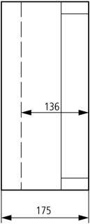 Изолированный щит с метрическими кабельными вводами  , ВхШхД = 250x375x150 мм , IP65