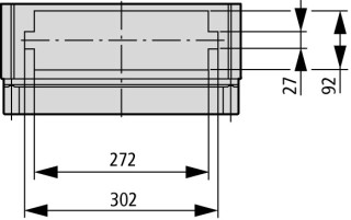 Изолированный щит, с вырезами для фланцев, ВхШхД = 250x375x150 мм