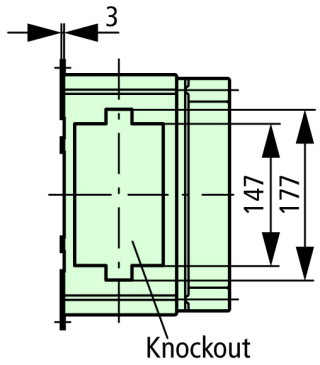 Изолированный щит с фланцами , ВхШхД = 250x187.5x150 мм