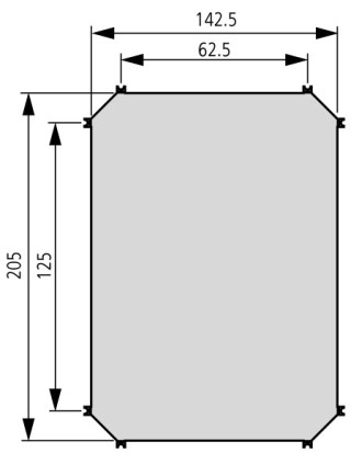 Монтажная панель , оцинкованная сталь, D = 3 мм , для корпусов- CI23