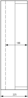 Изолированный щит с метрическими кабельными вводами  , ВхШхД = 750x375x225 мм , IP65