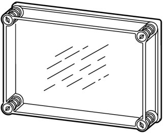 Крышка, прозрачная , ВхШхД = 250x188x50 мм