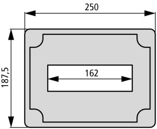 Изолированный щит, ВхШхД = 250x188x150 мм