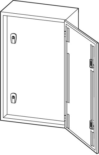 Разделительная дверь для ДхШ = 250x200mm