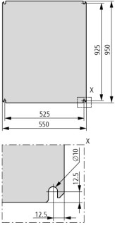 Монтажная плата, ШхВ = 600x1000 мм