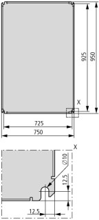 Монтажная плата, ШхВ = 800x1000 мм