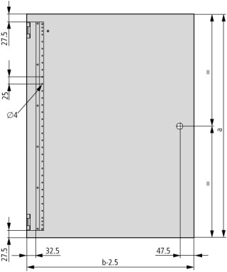 Дверь со стеклом, IP66, ДхШхВ = 15x200x300 мм