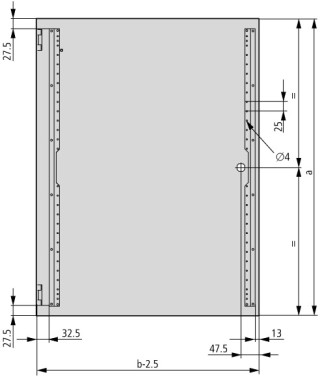 Дверь со стеклом, IP66, ДхШхВ = 15x300x300 мм