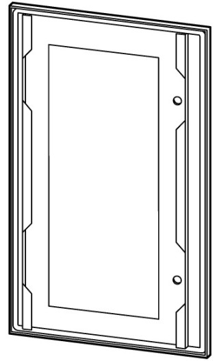 Дверь со стеклом, IP66, ДхШхВ = 15x400x300 мм