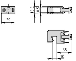 Универсальные Зажимы для проводов , 4- 35 мм2 , 10 мм
