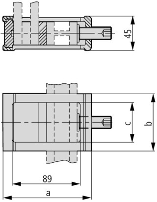Профильная клемма, 51x20 - 42 мм