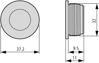 Метрическая мембранная втулка, M32