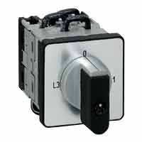 Переключатель электроизмерительных приборов - для амперметра - PR 12 - 6 контактов - 3 ТТ - крепление на дверце