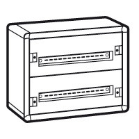 Распределительный шкаф с металлическим корпусом XL³ 160 - для модульного оборудования - 2 рейки - 450x575x147