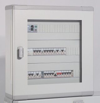 Распределительный шкаф с металлическим корпусом XL³ 160 - для модульного оборудования - 3 рейки - 600x575x147