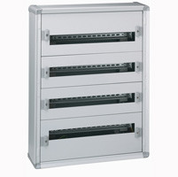 Распределительный шкаф с металлическим корпусом XL³ 160 - для модульного оборудования - 4 рейки - 750x575x147