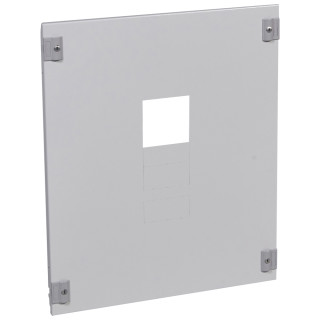 Лицевая панель металлическая XL³ 400 - для 1 DPX 250/630 (400 A) с блоком УЗО - вертикальный монтаж - высота 600 мм