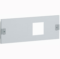 Лицевая панель металлическая XL³ 400 - для 1 DPX 250 с блоком УЗО или без него - горизонтальный монтаж - высота 200 мм