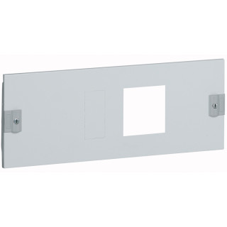 Лицевая панель металлическая XL³ 400 - для 1 DPX 250 с блоком УЗО или без него - горизонтальный монтаж - высота 200 мм