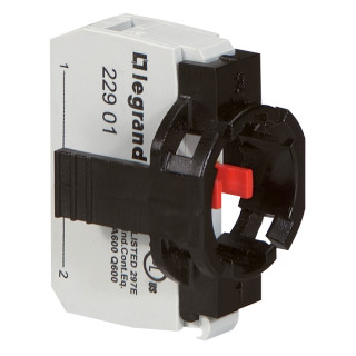 Комплектующий блок для кнопок - Osmoz - для комплектации - без подсветки - под винт - Н.З. + 1-постовой монт. адаптер