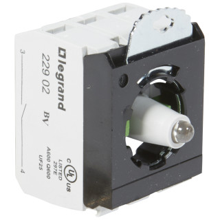 Комплектующий блок для кнопок - Osmoz - для комплектации - с подсветкой - под винт - 230 В~ - 2Н.О. - красный - 3 поста