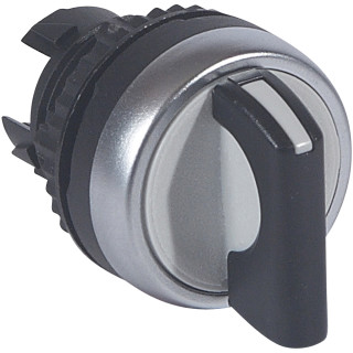 Переключатель с рукояткой - Osmoz - для комплектации - без подсветки - IP 66 - 2 положения с фиксацией - чёрный