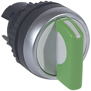Переключатель с рукояткой - Osmoz - для комплектации - без подсветки - IP 66 - 3 положения с фиксацией 45° - зеленый