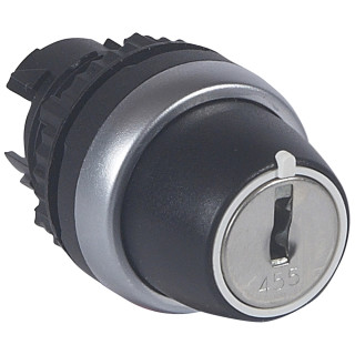 Переключатель с ключом № 455 - Osmoz - для комплектации - без подсветки - IP 66 - 2 положения с фиксацией - 90°
