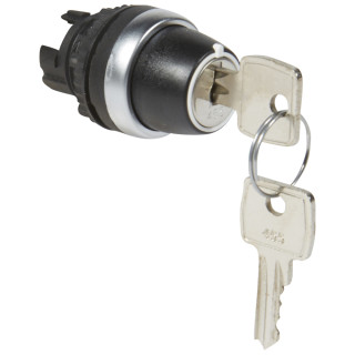 Переключатель с ключом № 455 - Osmoz - для комплектации - без подсветки - IP 66 - 2 положения с фиксацией и ключ - 90°