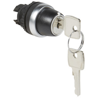 Переключатель с ключом № 455 - Osmoz - для комплектации - без подсветки - IP 66 - 2 положения с фиксацией и ключ 90°