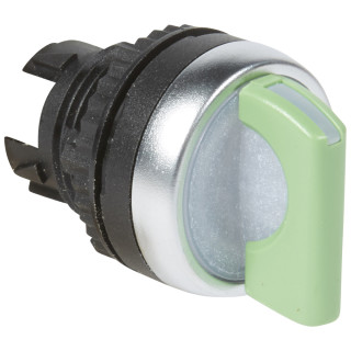 Переключатель - Osmoz - для комплектации - с подсветкой - 2 положения с фиксацией - 45° - зеленый