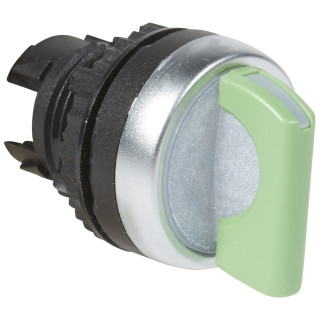 Переключатель - Osmoz - для комплектации - с подсветкой - 3 положения с фиксацией - 45° - зеленый