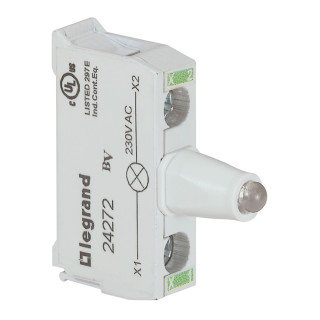 Блок со встроенным светодиодом для головок - Osmoz - для кнопочных постов - 230 В~ - зеленый