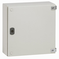Промышленная коробка Atlantic - металлическая квадратная - IP66 - IK10 - 300x300x120 мм - RAL 7035