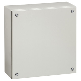Промышленная коробка Atlantic - металлическая квадратная - IP66 - IK10 - 400x400x120 мм - RAL 7035